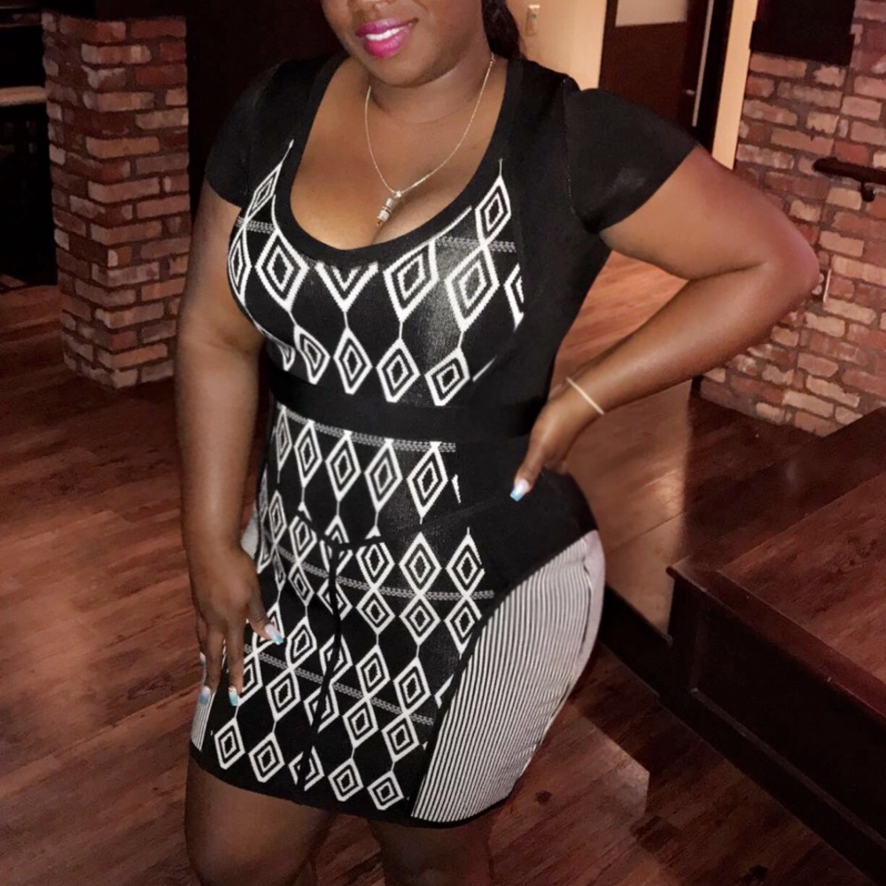 Saks Fifth Avenue Red Collection Bandage Dress Size L